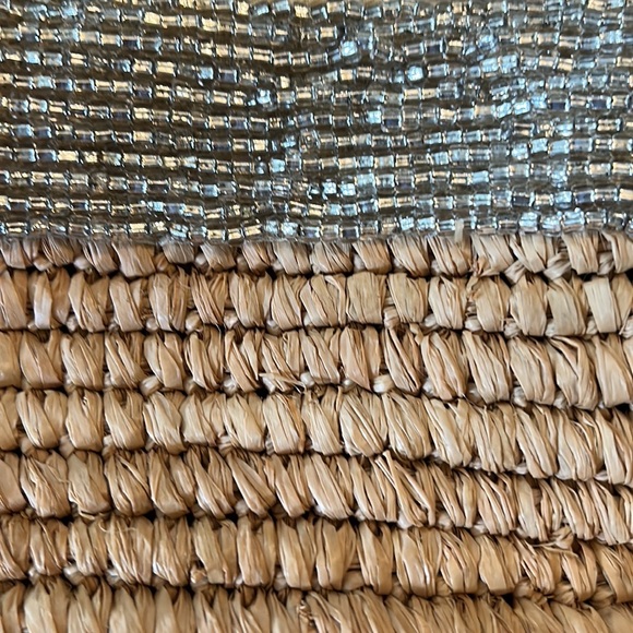 J. Crew Iridescent Beaded Straw Tote Bag - Picture 13 of 13